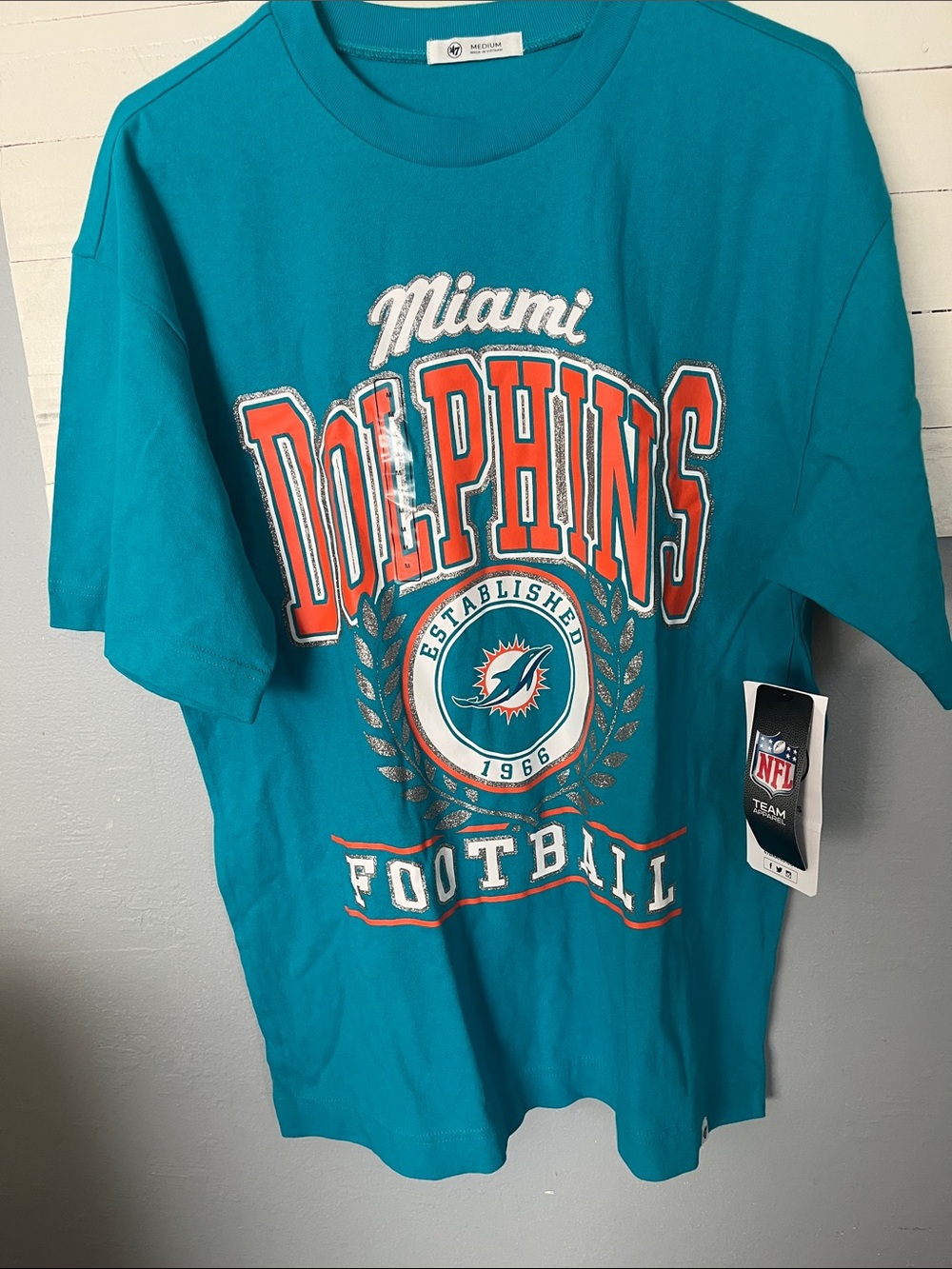 Miami Dolphins NFL Teal Graphic T-Shirt